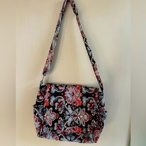 Patterned Quilt Messenger Bag